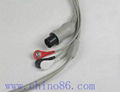 one piece three lead ECG cable with