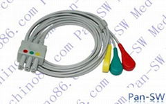 Siemens three Lead ECG leadwire set