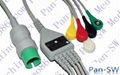 Spacelabs one piece five lead ECG cable