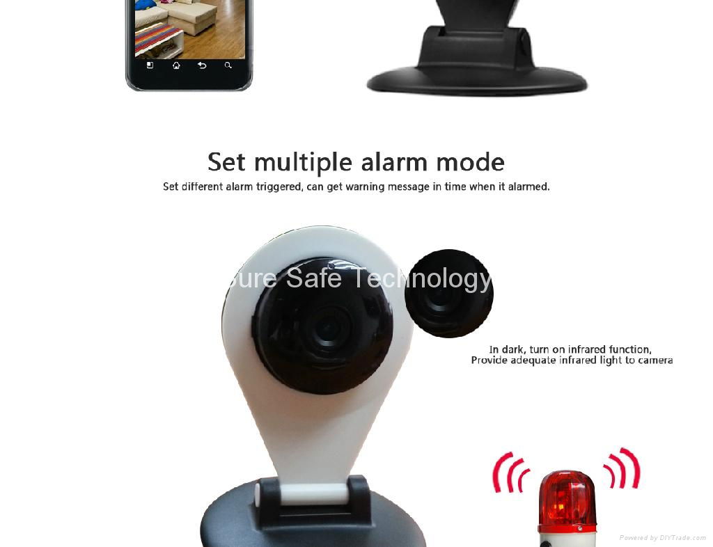 High quality 720p wifi hidden mini ip wifi camera 4