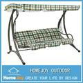 Luxury 3 seater garden swing chair with cushion  2