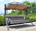 Luxury 3 seater garden swing chair with