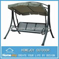 Deluxe 3 seats patio swing bed with mosquito nets  2
