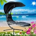 Outdoor Hanging Chair With Stand 2