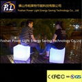 plastic led furniture light cube chair