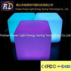 led light plastic furniture chair