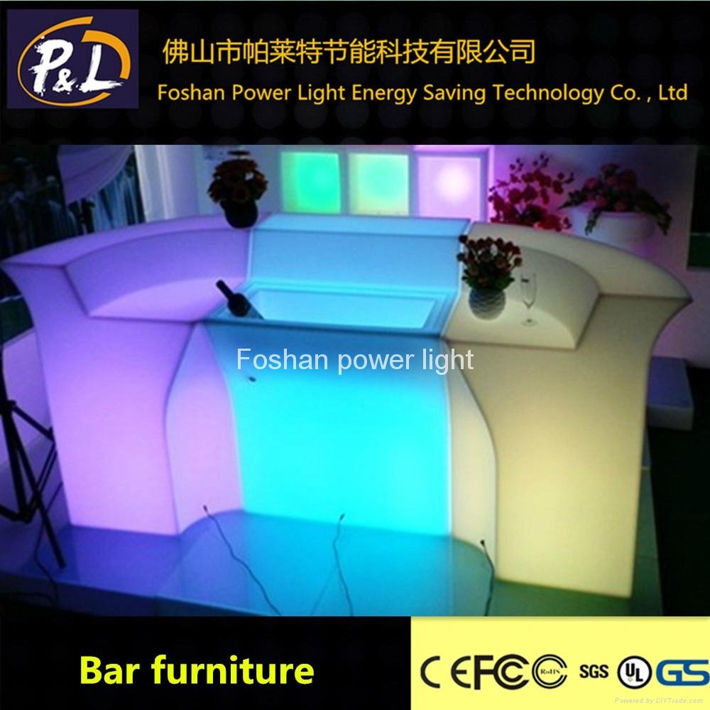 Color Changing Plastic Bar LED bar Counter Furniture