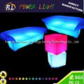illuminated led bar stool led cube seat 1