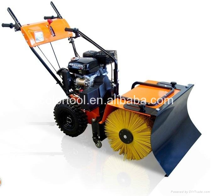 6.5hp Snow Sweeper Brush Manual Sweeper Road Sweeper Cleaning Equipment 3