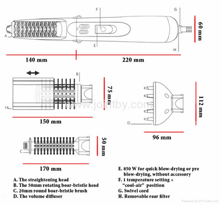 Hair Rotating styler 4 in 1 multifunctional rotating curler babyliss 5