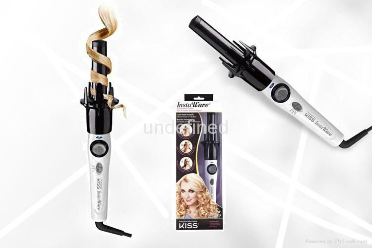 Kiss InstaWave Automatic Wand Curling Iron Hair Styler Curler 3