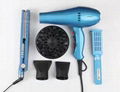 Titanium Flat Iron Set titanium Hair Culer and Hair Dryer Set