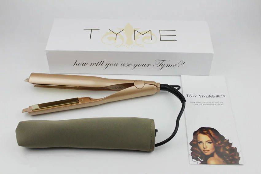 TYME Hair Styler Flat Iron Gold Plated Titanium Wholesale Price