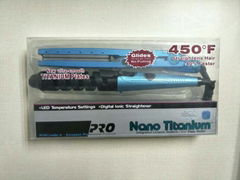 Babyliss Ultra Nano Titanium Plate Hair Straightener and Hair Curler Flat Iron