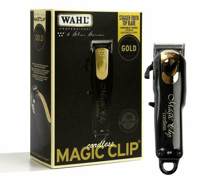 Wahl 5 Star Magic Clip Black&Gold Cordless wahl black and gold clippers 5