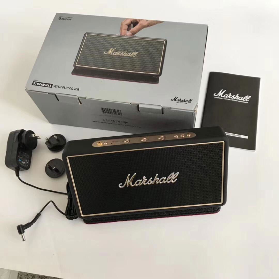 Marshall Stockwell Portable Bluetooth Speaker with Flip Cover 1:1 3