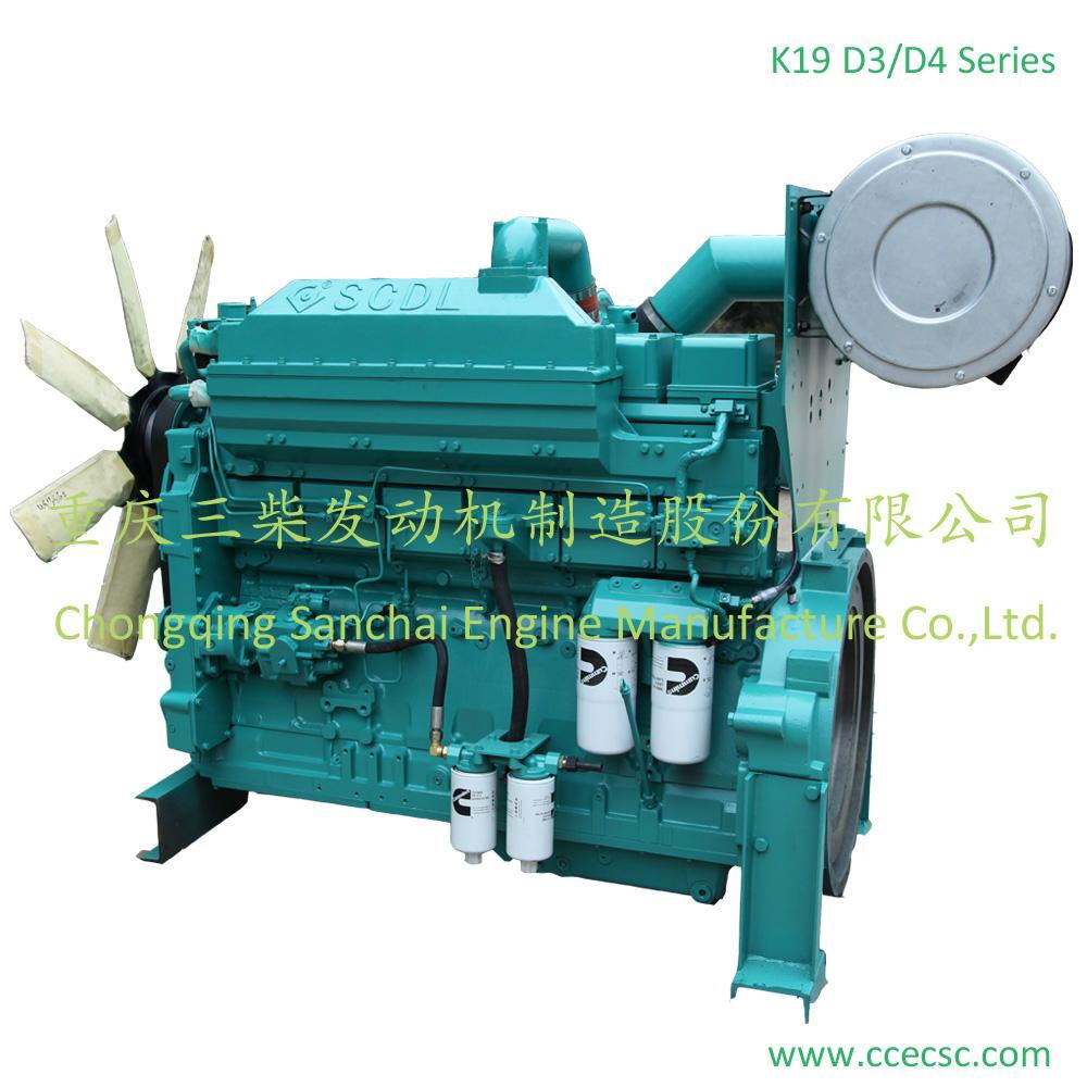 ISO 9001 CE Approved K19-D Series Water Cooled Generator Use Diesel Engine