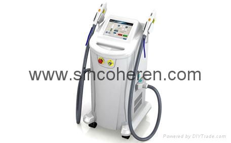 IPL SHR hair removal skin rejuvenation machine with portable handle 2