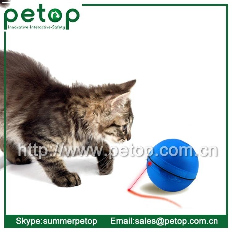 Plastic Outdoor sport magic led pets cat ball toy 4