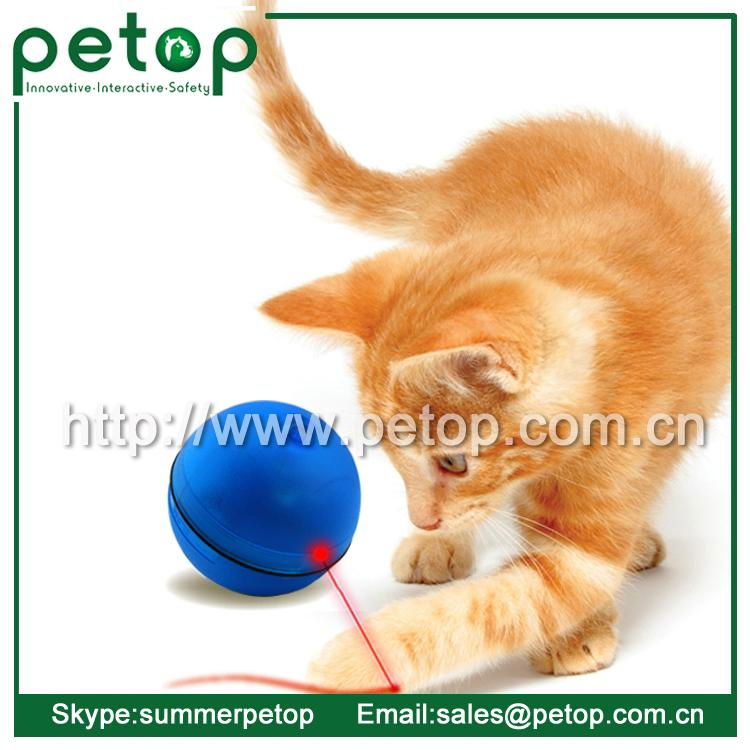 Plastic Outdoor sport magic led pets cat ball toy