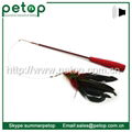 Telescoping Fishing Rod Spin Feather Wand Cat Toy 4