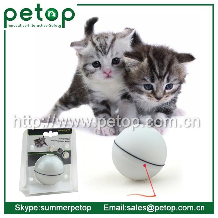 Wholesale Interactive Automatic Electric LED Action Ball Cat Toy 4