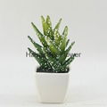 High nature mini artificial plants glitter artificial cactus bonsai 1