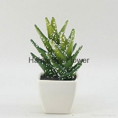 High nature mini artificial plants glitter artificial cactus bonsai