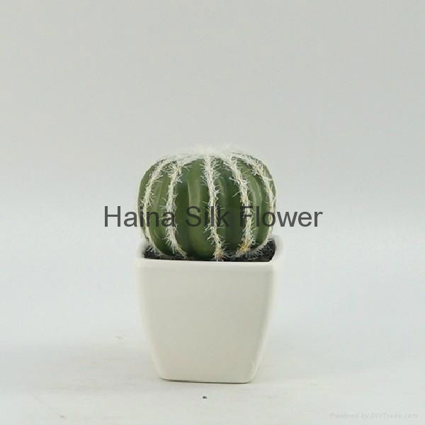  Mini artificial plants artificial cactus ball with competitive price