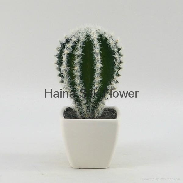 Cheap mini artificial plants artificial cactus bonsai wholesale