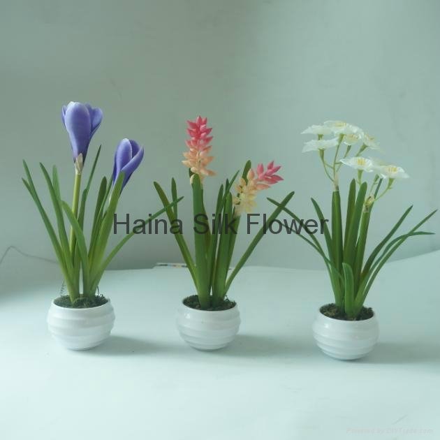 Real touch Fabric artificial flowers spring flowers