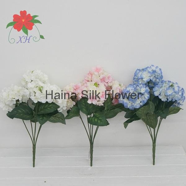 Chinese Supplier artificial flowers/ artificial hydrangea for wedding