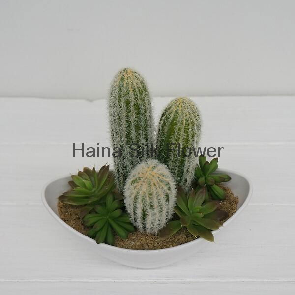 High quality high imitation artificial cactus artificial succulent mixed artific
