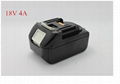  New 18V 4Ah Power Tool Battery for Makita BL1830 li-ion rechargeable battery 2
