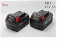 wholesale 2014 new replacement milwaukee M18 18V 3A li-ion rechargeable battery 1