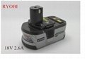  Ryobi 18V Li-ion 2.6Ah P104 rechargeable battery with lamp for cordless dri 3