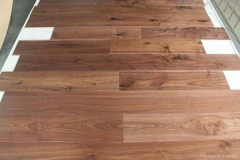 Direct factory price American balck walnut wood flooring  3