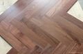 Most popular black walnut herringbone wood flooring  2