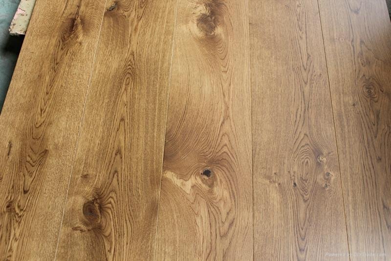 Smoked oak wood flooring  3