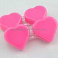 sweet heart shape contact lens case