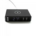 multifunction clock wireless charger 10W fast charging 4