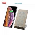wheat straw stand phone holder 10W wireless charger