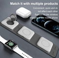 三合一折叠磁吸无线充适用于苹果手机/手表/耳机 1
