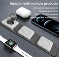 3 in 1 foldable magnetic wireless charger for iphone iwatch airpods