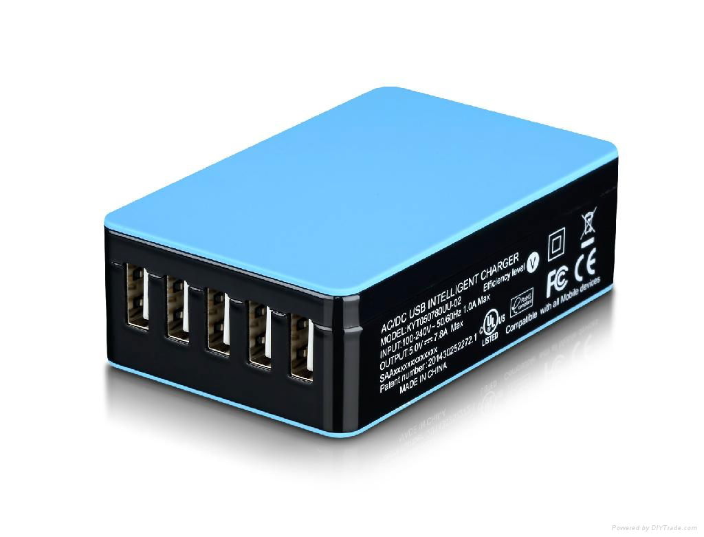 Factory Price Multi Ports USB Charger With KC, CE,FCC,ROHS 4