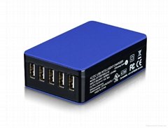 Factory Price Multi Ports USB Charger With KC, CE,FCC,ROHS