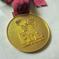 Custom Gold Swimming Award Metal Medals And Ribbon