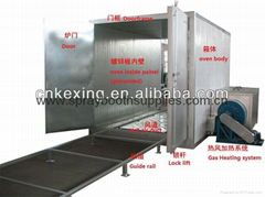 gas powder coating oven