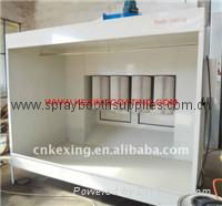 single work position powder coating spray booth cabin