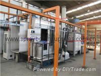 powder coating curing oven with gas burner 2